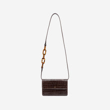 Load image into Gallery viewer, Julia Acrylic Chain Crossbody Bag - Nutella Croc