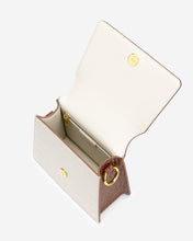 Load image into Gallery viewer, The Fae Acrylic Chain Top Handle Bag - Beige & Brown Croc