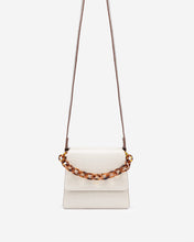 Load image into Gallery viewer, The Fae Acrylic Chain Top Handle Bag - Beige & Brown Croc