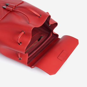 The Drawstring Backpack - Red