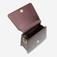 Load image into Gallery viewer, The Fae Top Handle Bag - Nutella Croc
