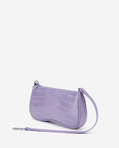 Eva Shoulder Bag - Purple Croc