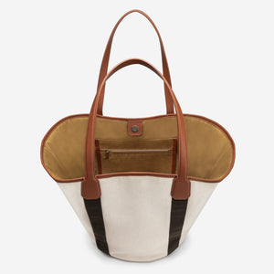 Clara Tote -  Beige Canvas