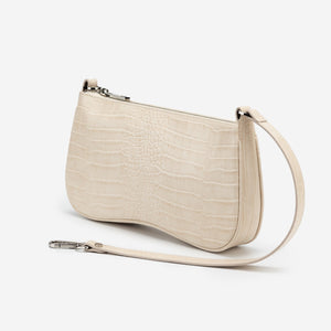 Eva Shoulder Bag - Ivory Croc
