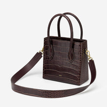 Load image into Gallery viewer, Nova Top Handle Bag - Brown Croc
