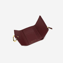 Load image into Gallery viewer, Stella Wallet - Burgundy Grained Vegan Leather
