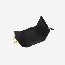 Load image into Gallery viewer, Stella Wallet - Black Grained Vegan Leather
