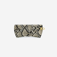 Load image into Gallery viewer, Quinn Glasses Case - Natural Snake Embossed
