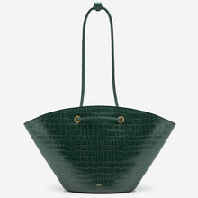 Load image into Gallery viewer, Faye Medium Tote - Dark Green Croc
