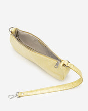 Load image into Gallery viewer, Eva Shoulder Bag - Light Yellow Croc

