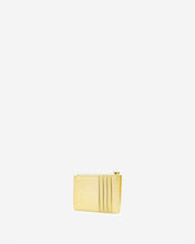 Load image into Gallery viewer, Quinn Zipped Card Holder - Light Yellow Croc
