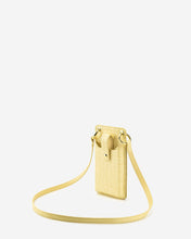 Load image into Gallery viewer, Quinn Phone Bag - Light Yellow Croc
