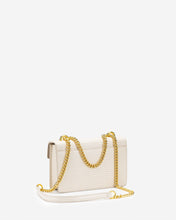 Load image into Gallery viewer, The Envelope Chain Crossbody - Ivory Lizard
