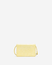 Load image into Gallery viewer, Julia Acrylic Chain Crossbody Bag - Light Yellow Croc
