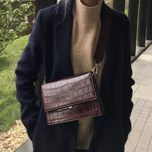 Load image into Gallery viewer, Mini Flap Bag - Brown Croc
