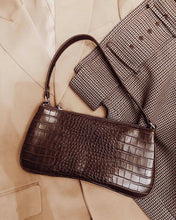 Load image into Gallery viewer, Eva Shoulder Bag - Brown Croc
