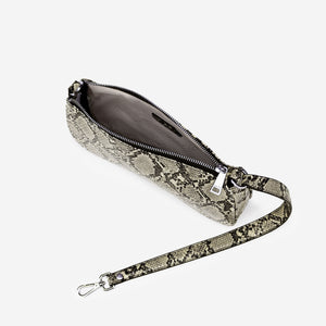 Eva Shoulder Bag - Natural Snake Embossed