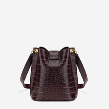 Load image into Gallery viewer, Josie Bucket Bag - Brown Croc

