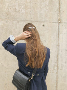 Mini Flap Bag - Black Croc
