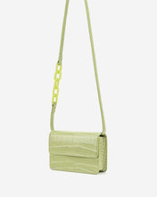 Load image into Gallery viewer, Julia Acrylic Chain Crossbody Bag - Sage Green Croc
