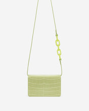 Load image into Gallery viewer, Julia Acrylic Chain Crossbody Bag - Sage Green Croc
