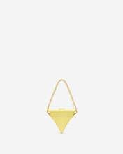 Load image into Gallery viewer, Triangle Mini Box - Light Yellow Croc
