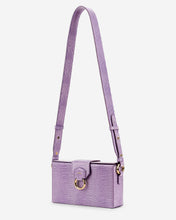 Load image into Gallery viewer, Grace Box Bag - Purple Lizard
