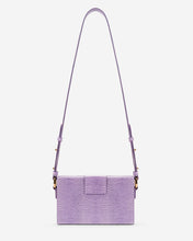 Load image into Gallery viewer, Grace Box Bag - Purple Lizard
