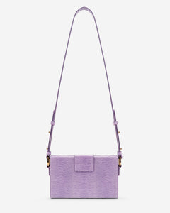 Grace Box Bag - Purple Lizard