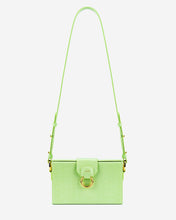 Load image into Gallery viewer, Grace Box Bag - Lime Green Lizard

