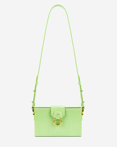 Grace Box Bag - Lime Green Lizard