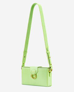 Grace Box Bag - Lime Green Lizard