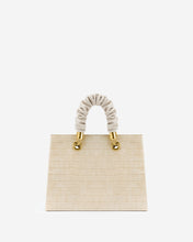 Load image into Gallery viewer, Ella Top Handle Bag - Light Beige Croc
