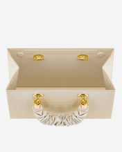 Load image into Gallery viewer, Ella Top Handle Bag - Light Beige Croc
