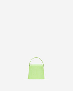 Fae Mini Top Handle Bag - Lime Green Lizard