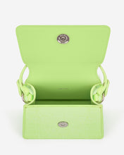 Load image into Gallery viewer, Fae Mini Top Handle Bag - Lime Green Lizard
