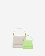 Load image into Gallery viewer, Fae Mini Top Handle Bag - Lime Green Lizard
