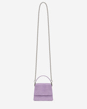 Load image into Gallery viewer, Fae Mini Top Handle Bag - Purple Lizard
