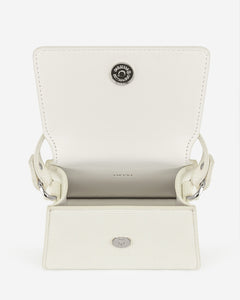 Fae Mini Top Handle Bag - White Lizard