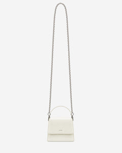 Fae Mini Top Handle Bag - White Lizard