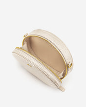 Load image into Gallery viewer, Luna Gradient Acrylic Chain Circle Shoulder Bag - Ivory Croc
