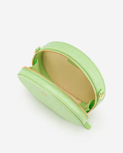 Load image into Gallery viewer, Luna Gradient Acrylic Chain Circle Shoulder Bag - Lime Green Lizard
