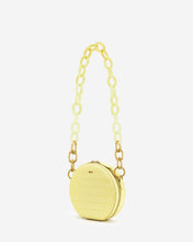 Load image into Gallery viewer, Luna Gradient Acrylic Chain Circle Shoulder Bag - Light Yellow Croc
