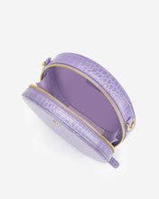 Load image into Gallery viewer, Luna Gradient Acrylic Chain Circle Shoulder Bag - Purple Croc

