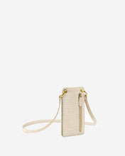Load image into Gallery viewer, Quinn Phone Bag - Ivory  Croc
