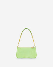Load image into Gallery viewer, Eva Mini Gradient Chain Shoulder Bag - Lime Green Lizard
