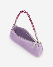 Load image into Gallery viewer, Eva Mini Gradient Chain Shoulder Bag - Purple Lizard
