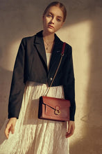 Load image into Gallery viewer, The Envelope Chain Crossbody - Wine Red
