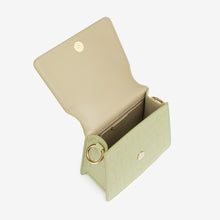 Load image into Gallery viewer, The Fae Top Handle Bag - Sage Green Croc
