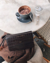 Load image into Gallery viewer, Julia Acrylic Chain Crossbody Bag - Nutella Croc

